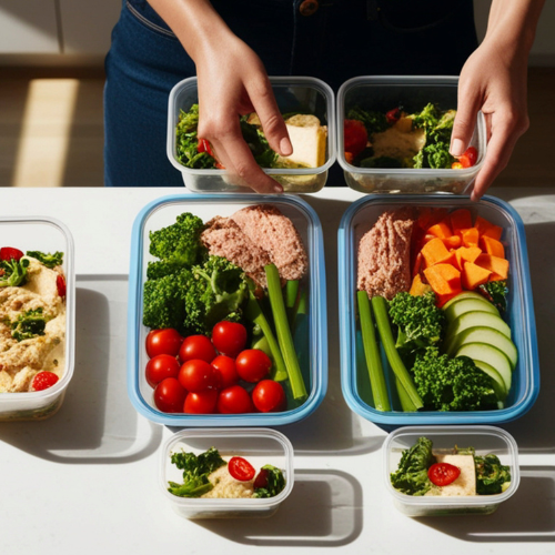 Batch cooking meals for busy lifestyle