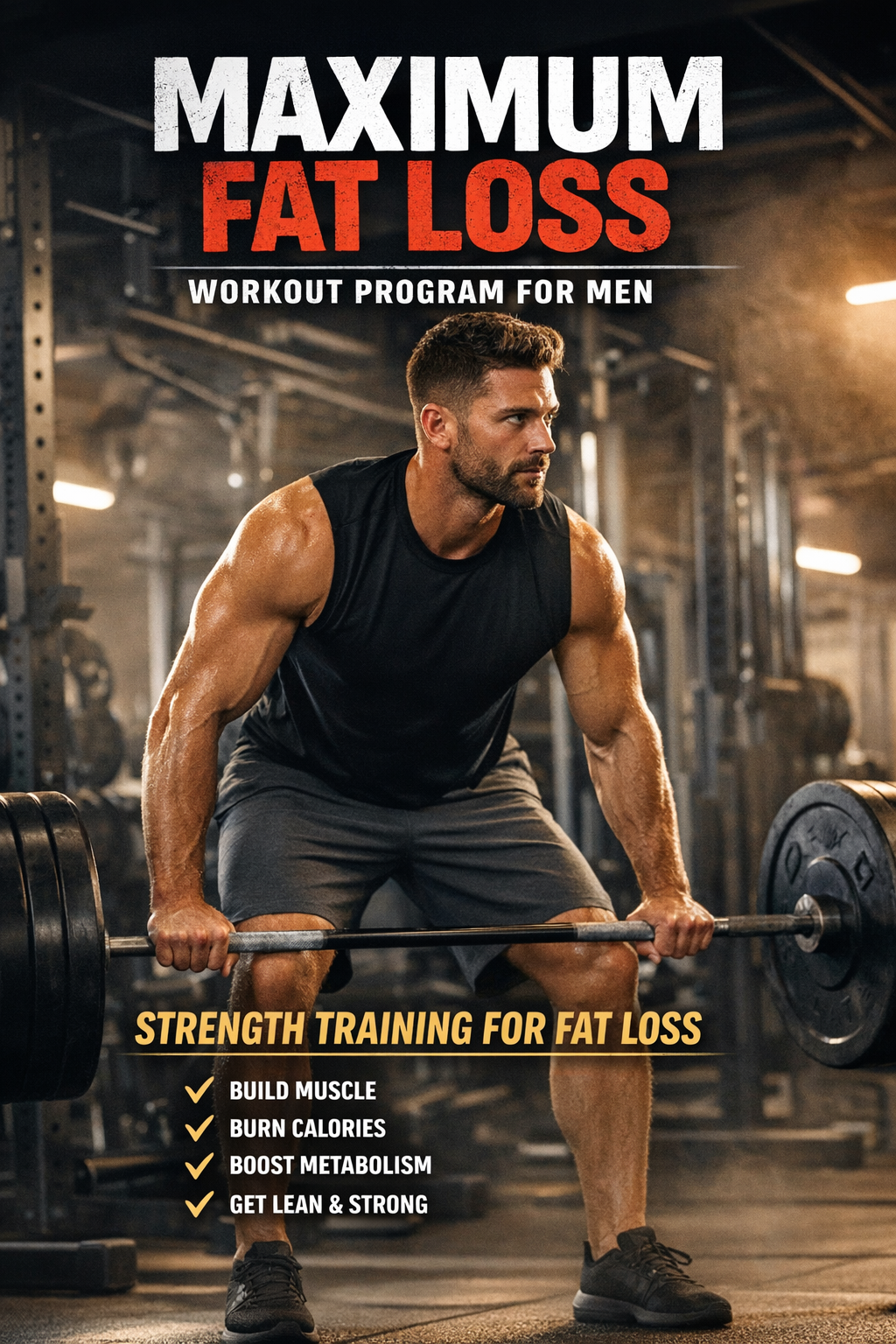 Maximum fat loss workout program for men — strength training for fat loss.