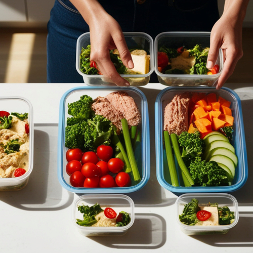 Meal prep + healthy foods